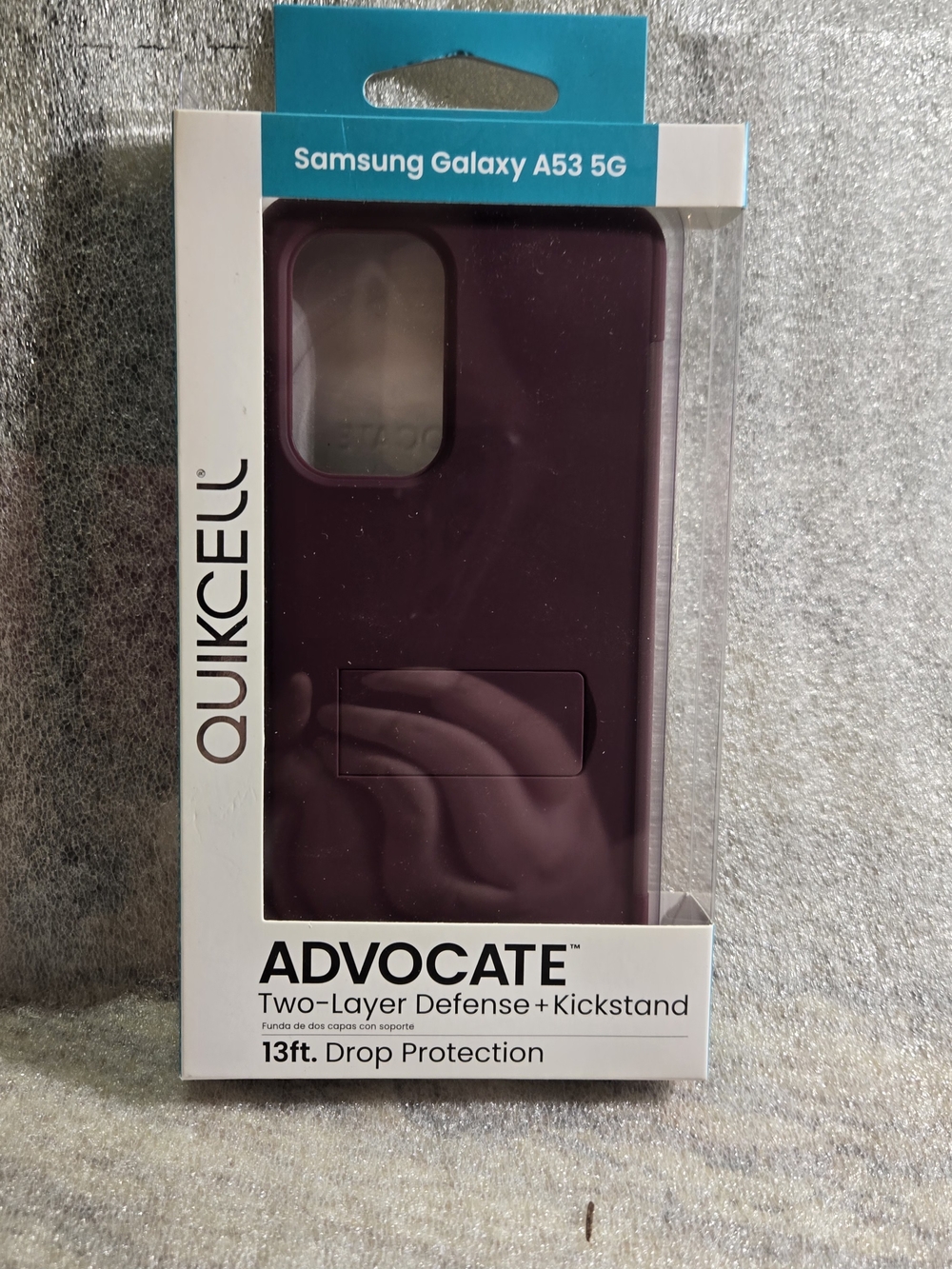 Advocate Two-Layer Defense Kickstand Case for Samsung Galaxy A53 5G - Plum